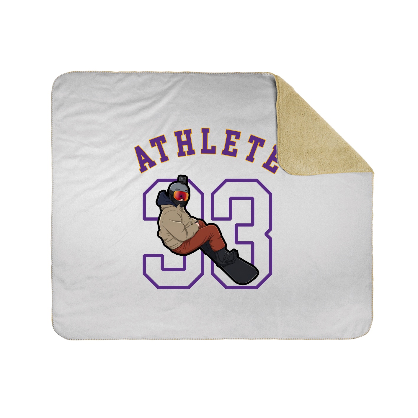 50x60 Sherpa Lined Throw Blanket