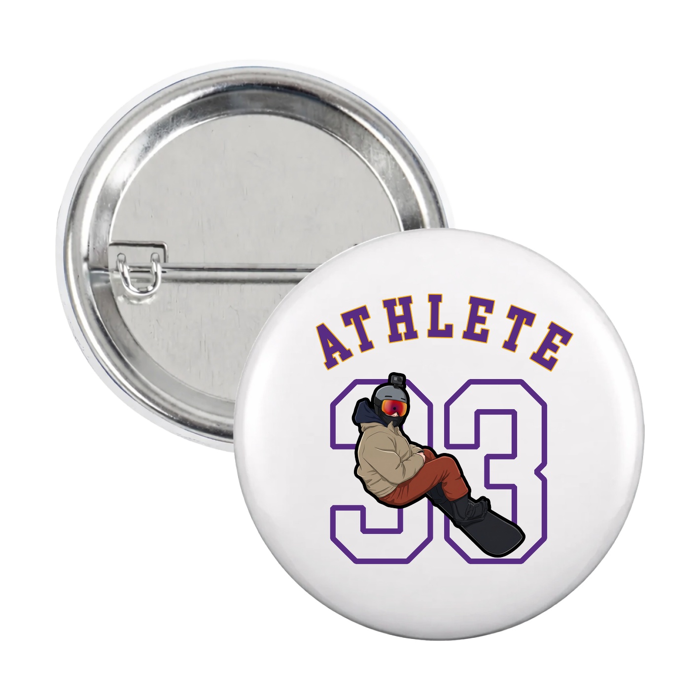 Game Day Button — Shirsey Arch in White