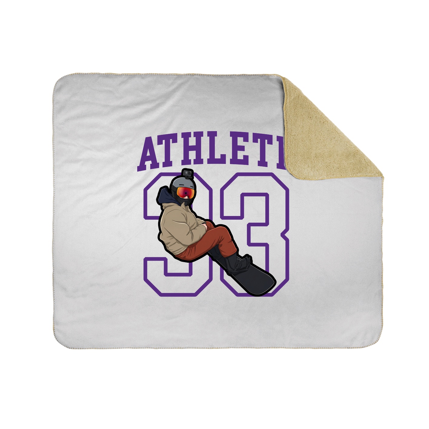 50x60 Sherpa Lined Throw Blanket