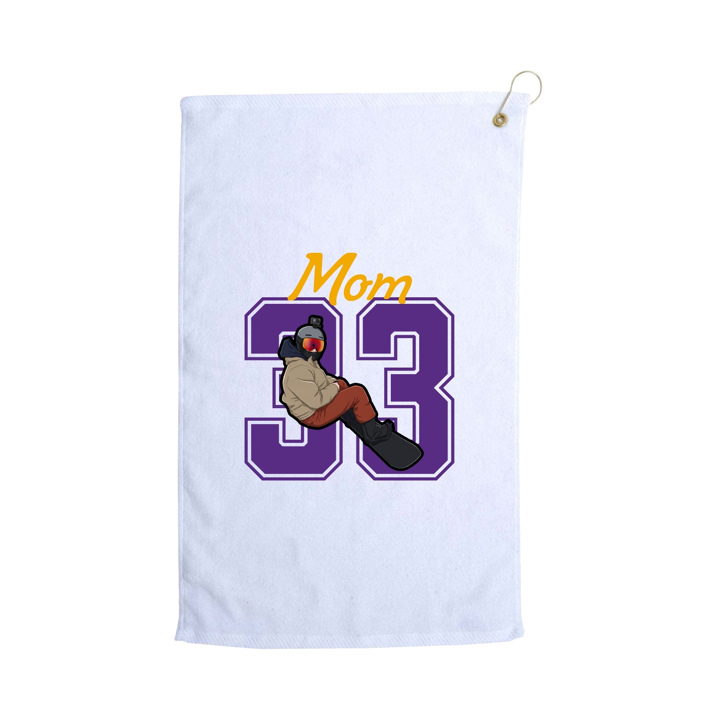 Golf Towel — Mothers Day Shirsey in White