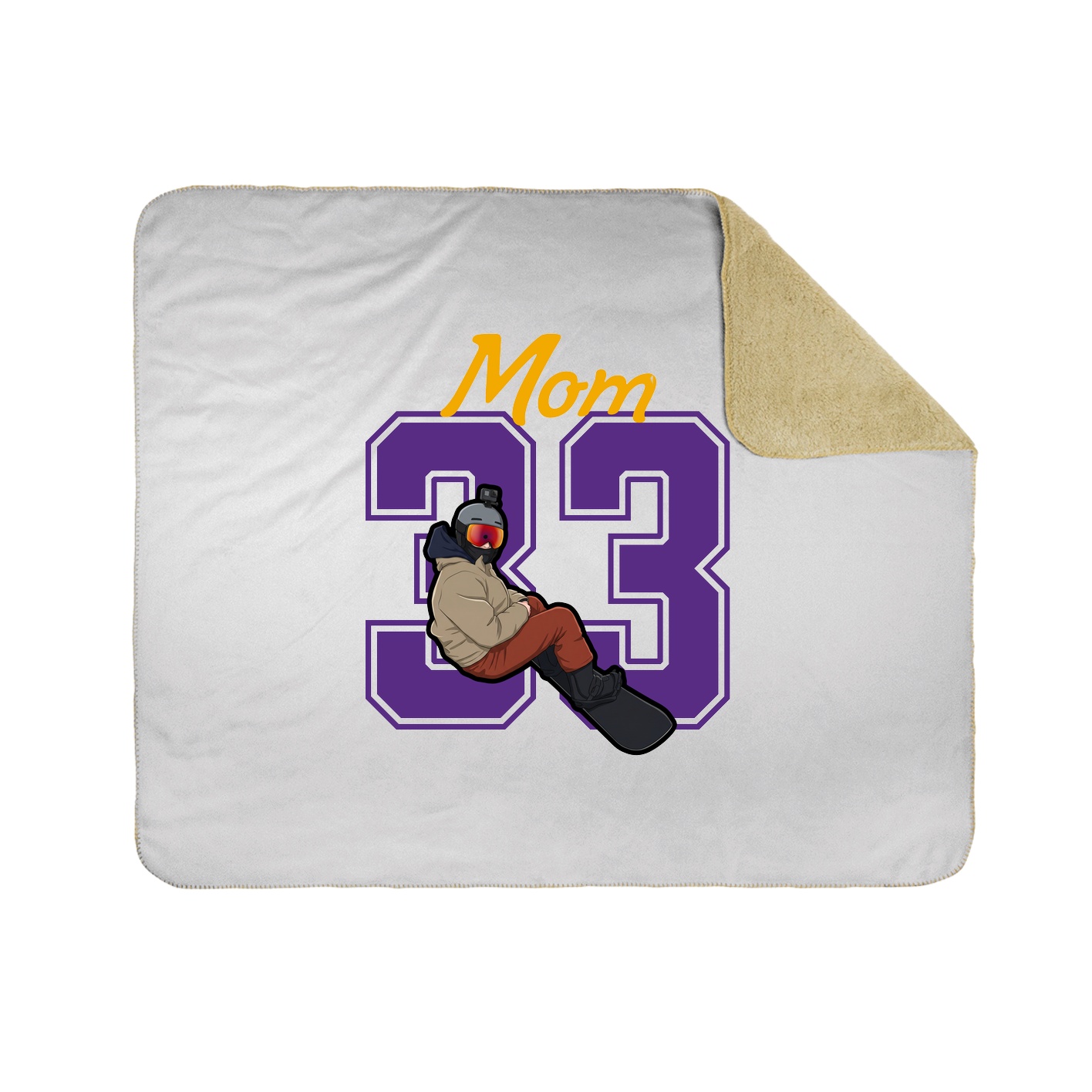 50x60 Sherpa Lined Throw Blanket