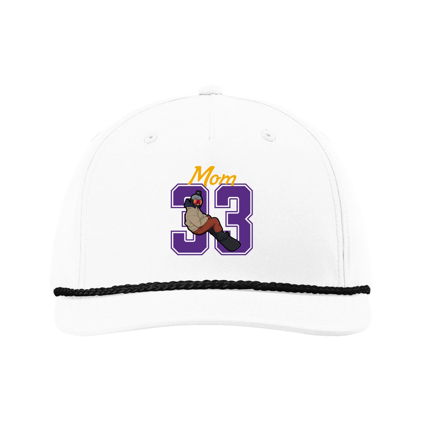 Five-Panel Classic Rope Cap — Mothers Day Shirsey in White