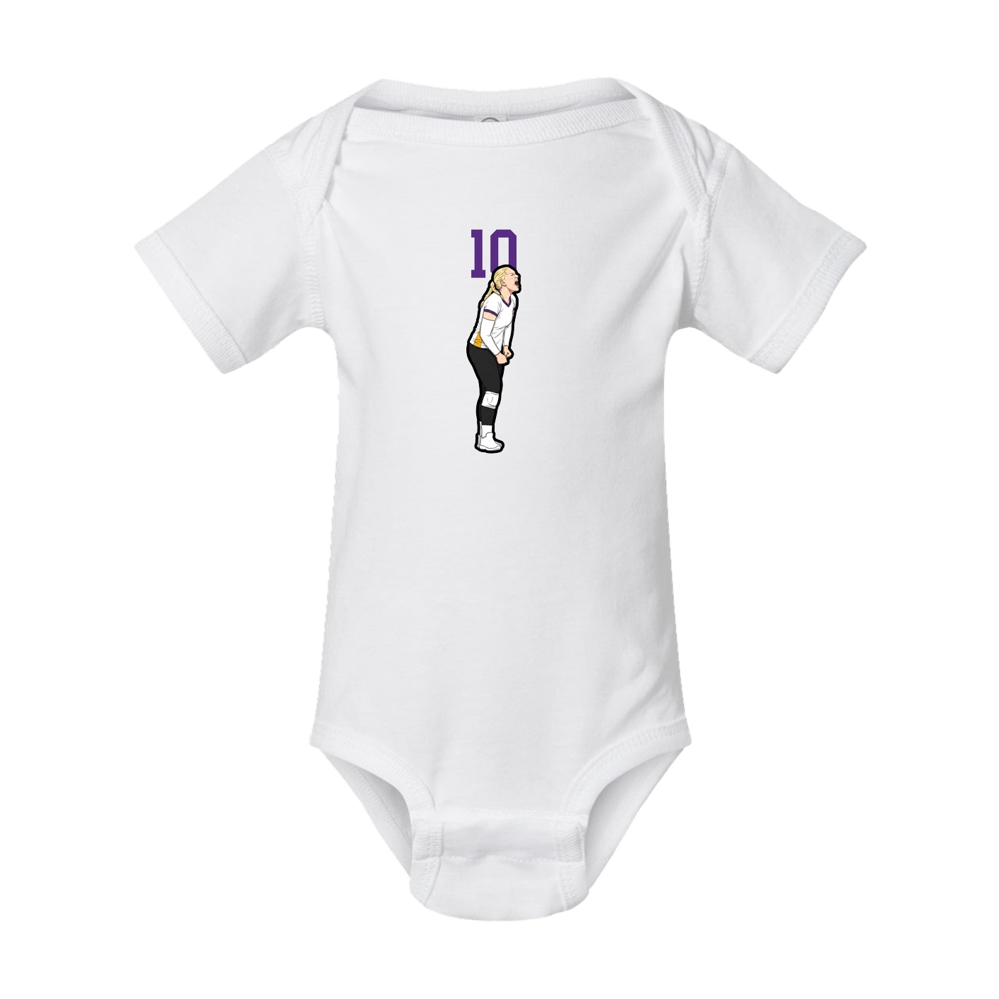 Baby Onesie — Number Top in White