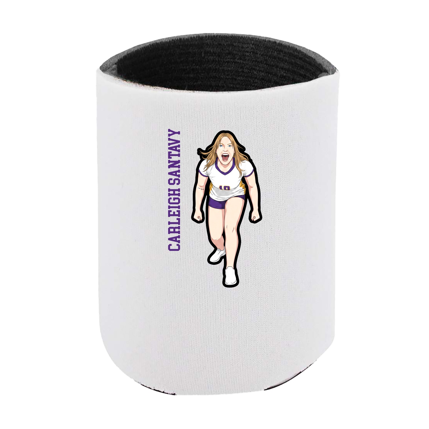 Can Holder — Name Vertical in White