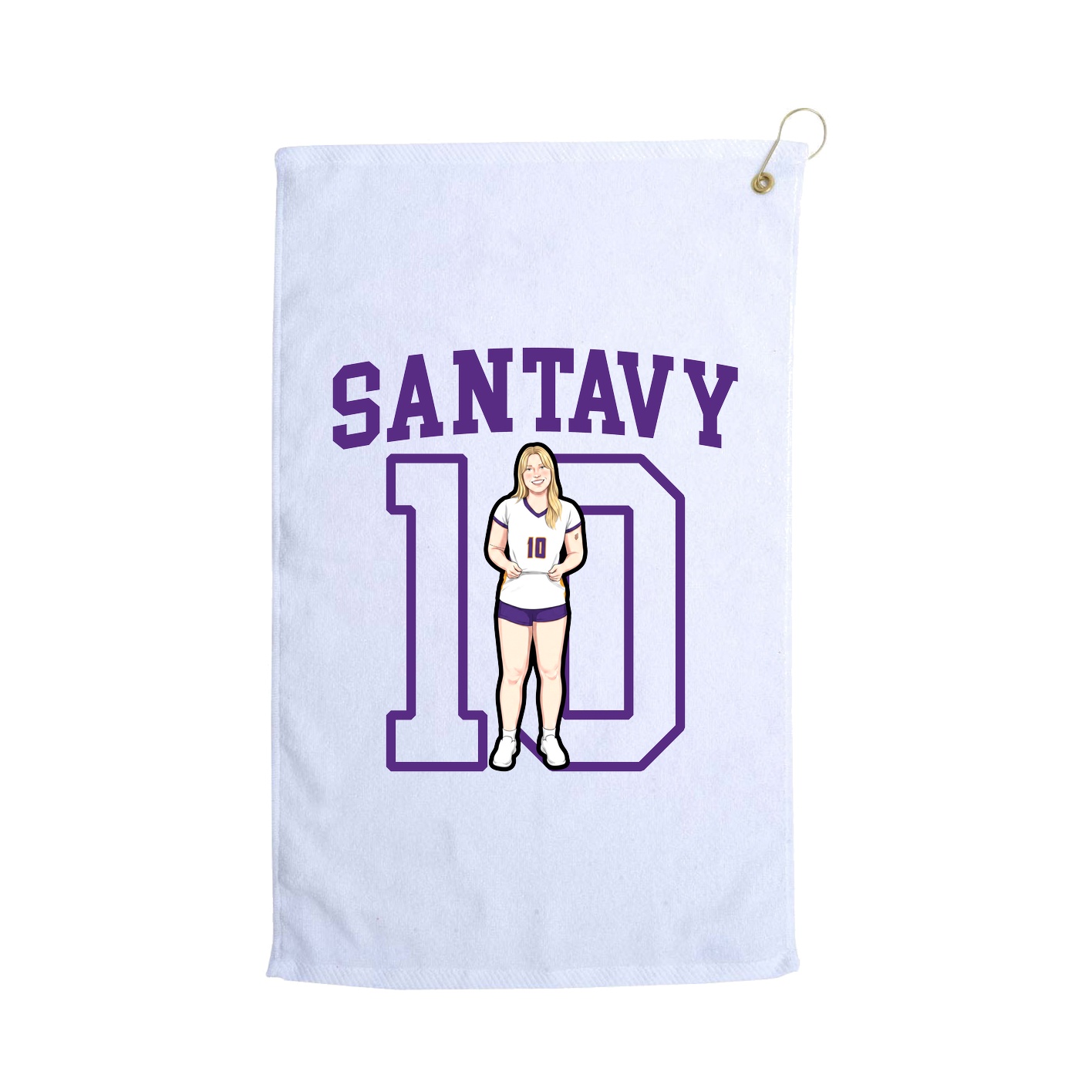 Golf Towel — Shirsey in White