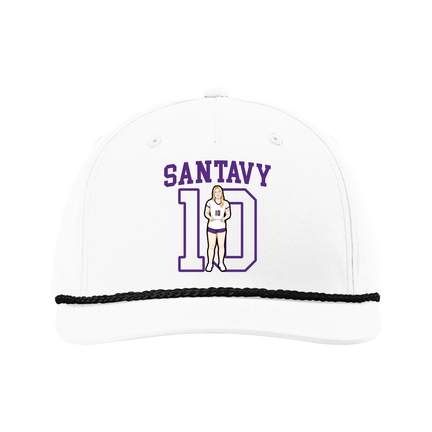 Five-Panel Classic Rope Cap — Shirsey in White
