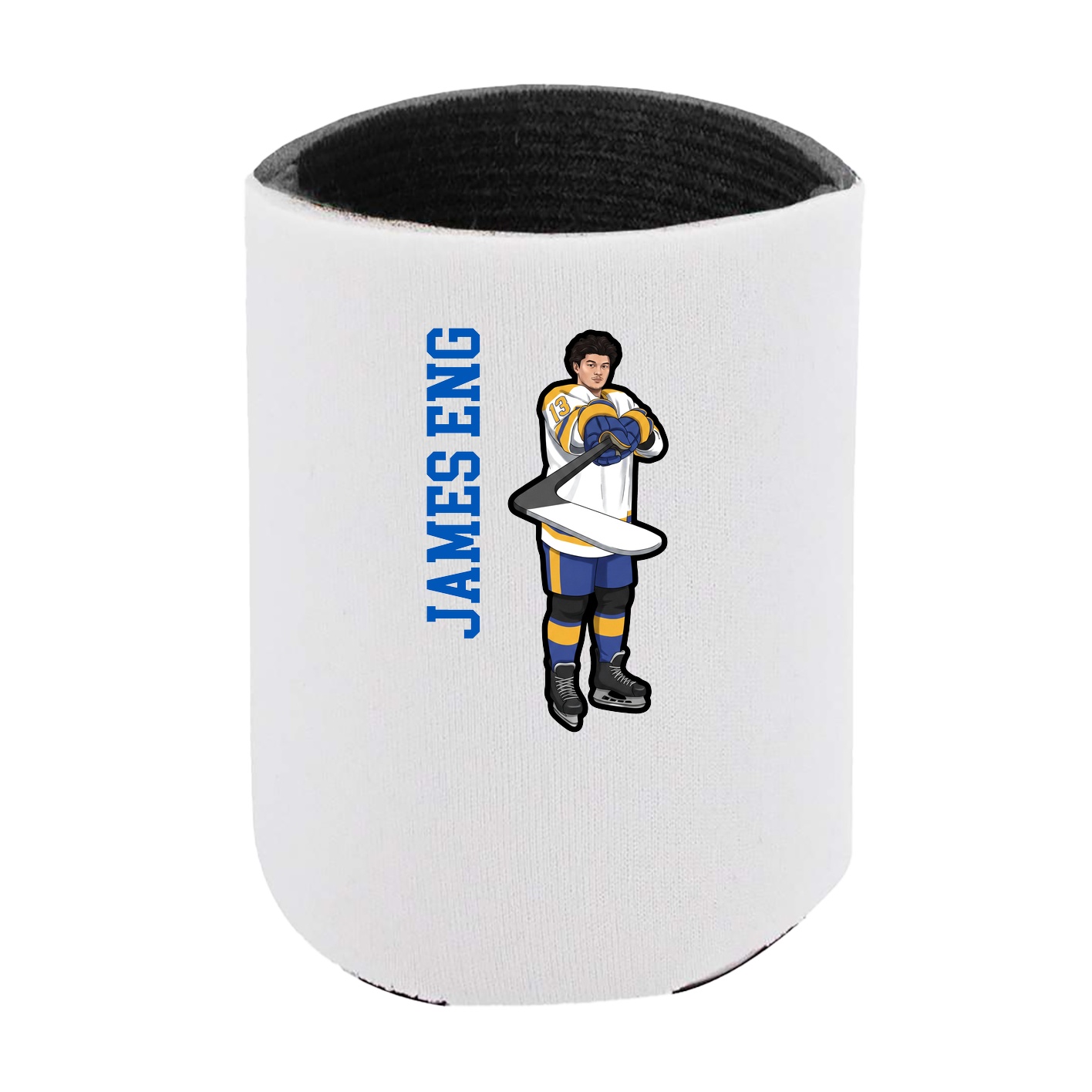 Can Holder — Name Vertical in White