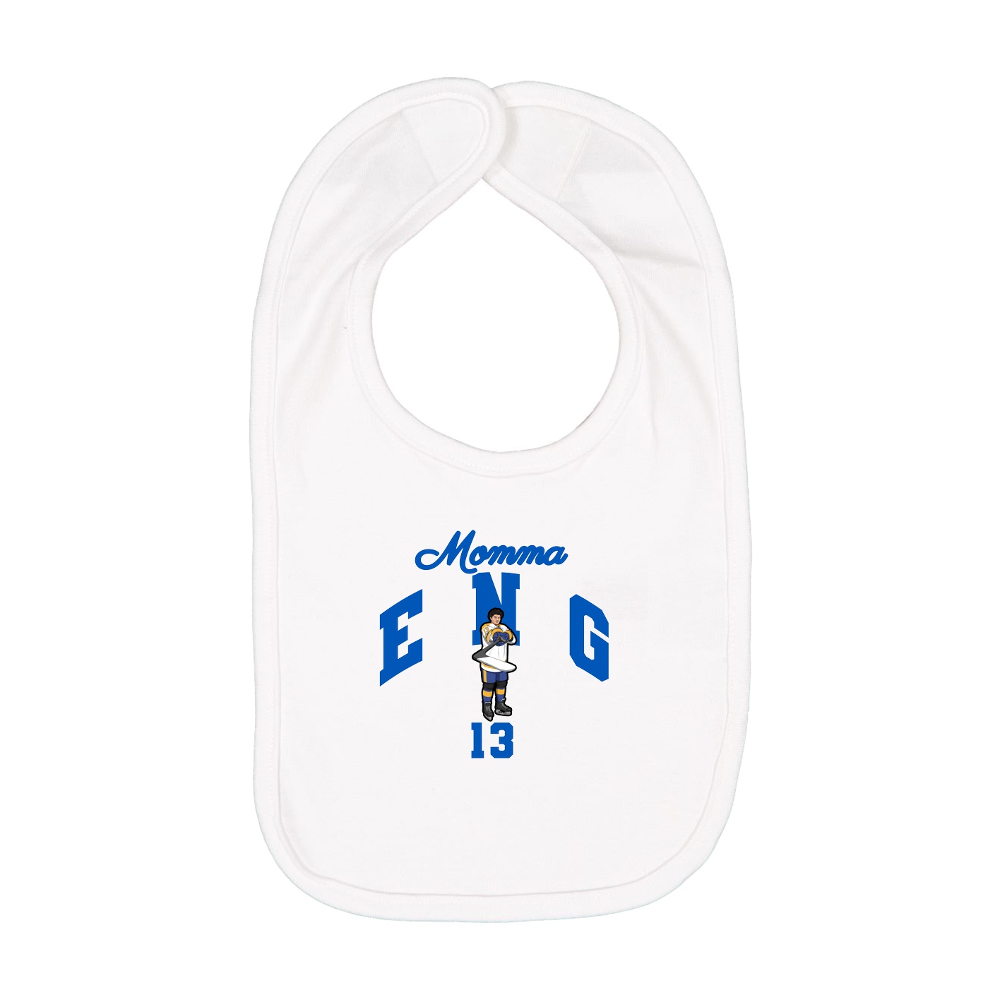 Infant Bib — Mothers Day Arch in White