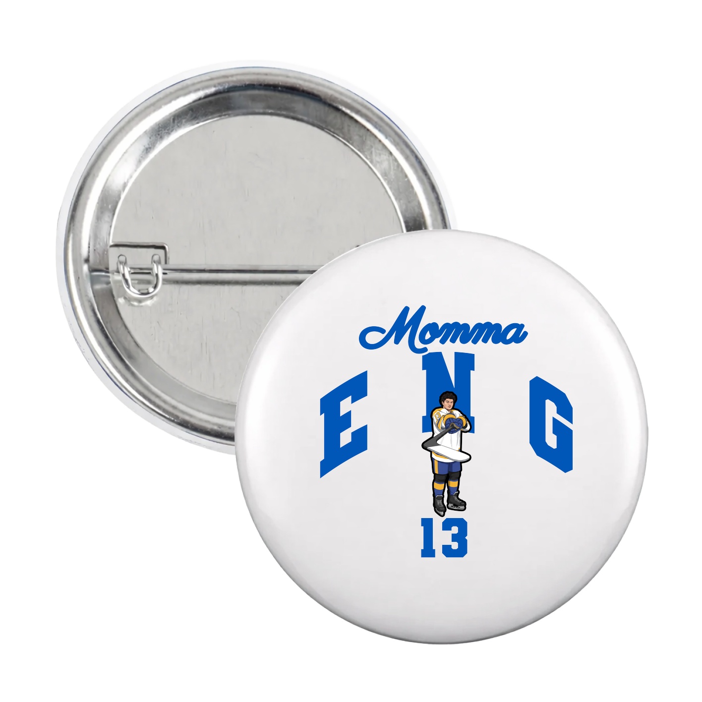 Game Day Button — Mothers Day Arch in White