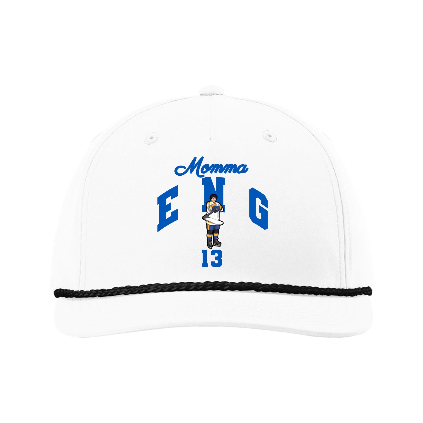 Five-Panel Classic Rope Cap — Mothers Day Arch in White