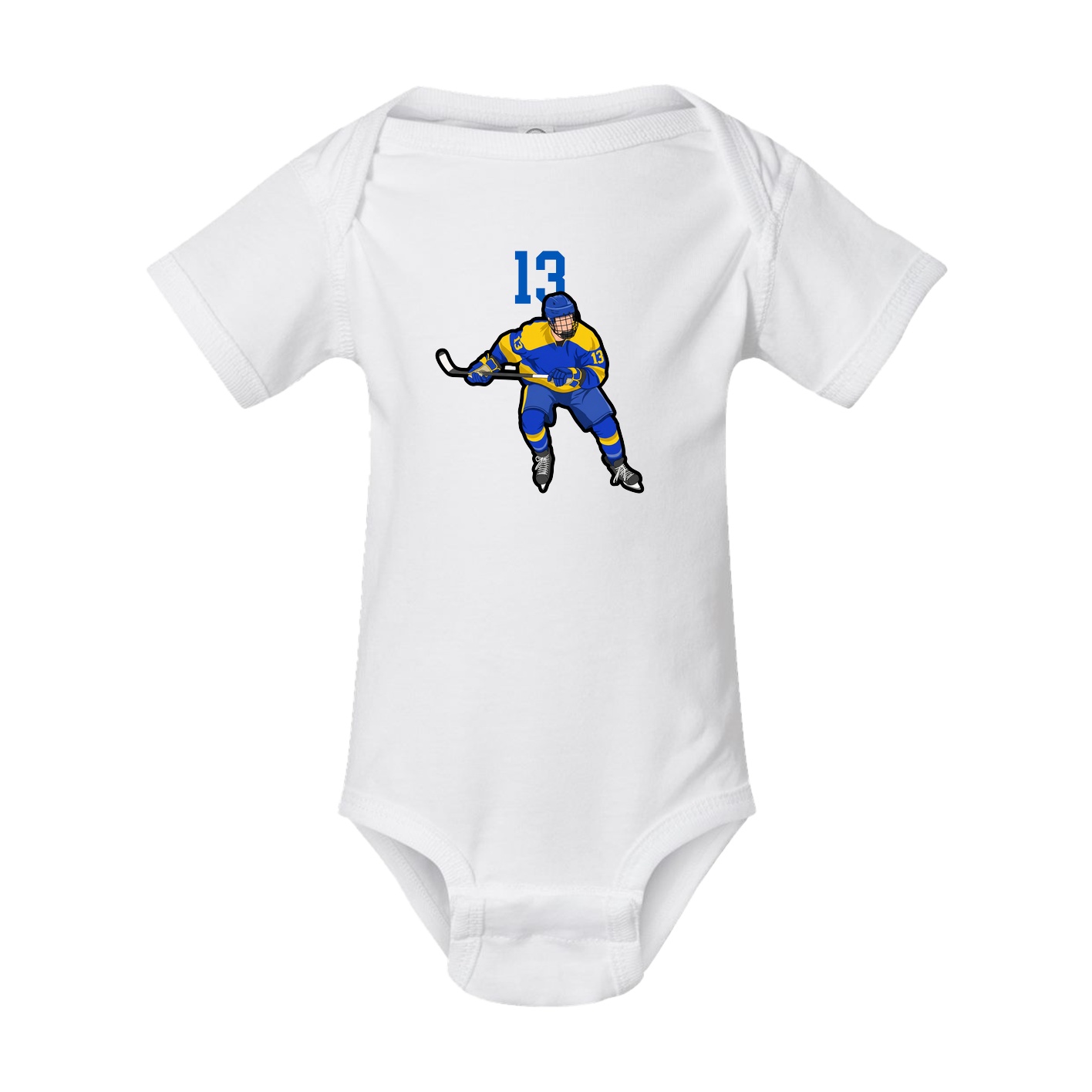 Baby Onesie — Number Top in White