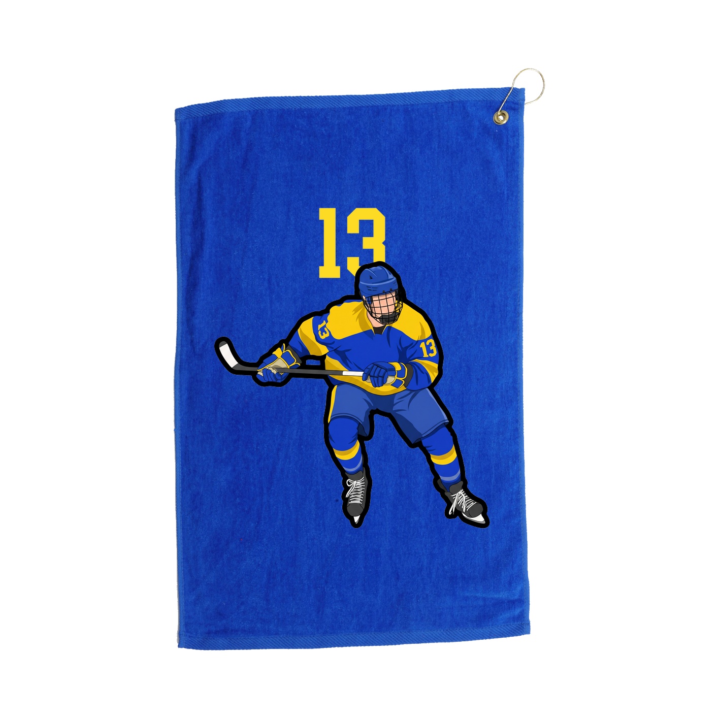 Golf Towel — Number Top in Royal