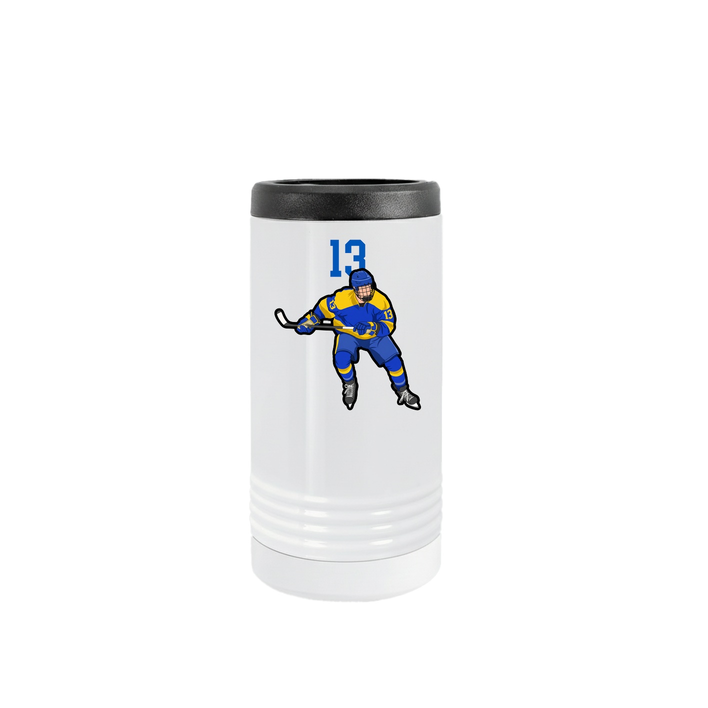 Slim Beverage Holder — Number Top in White