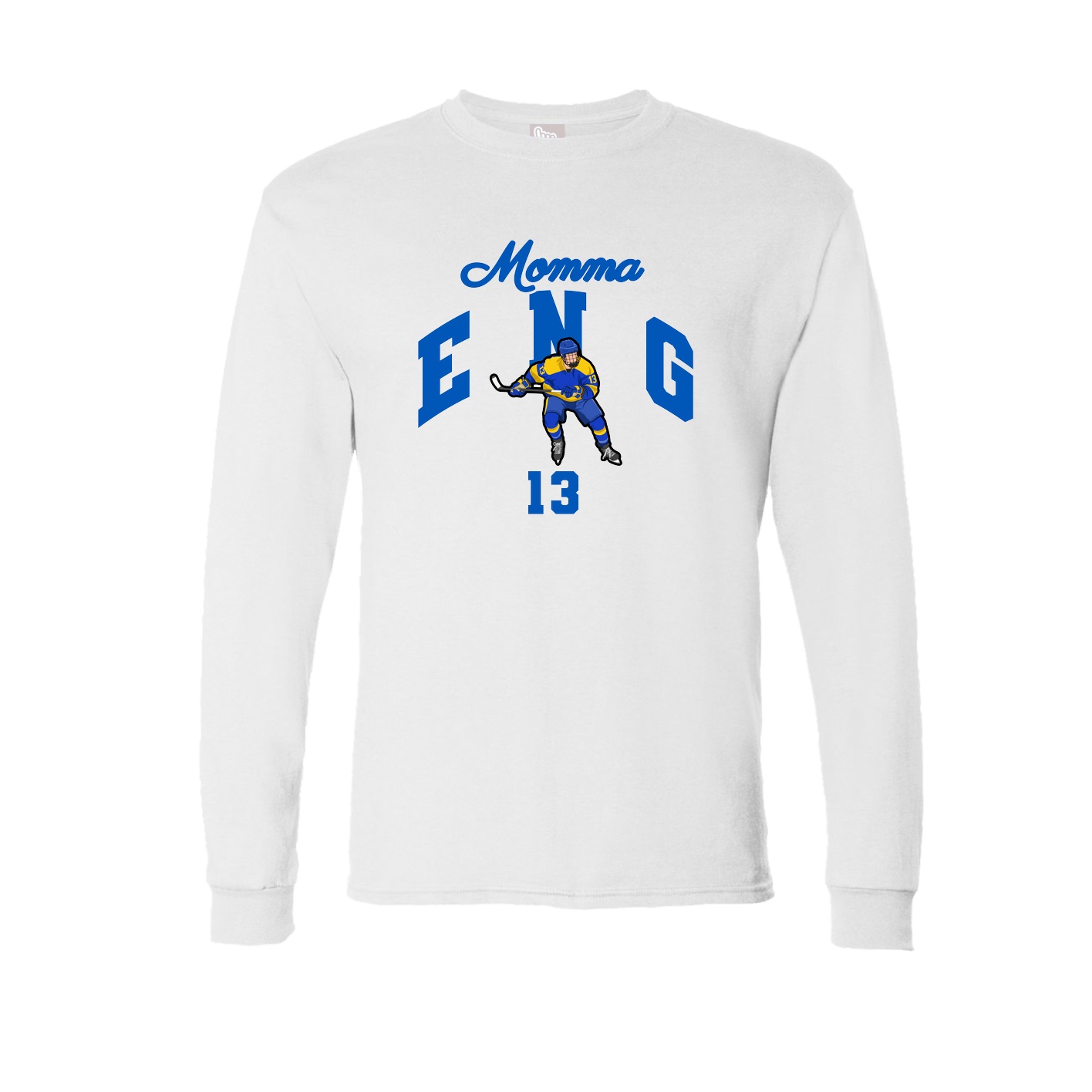 Long Sleeve Tee — Mothers Day Arch in White