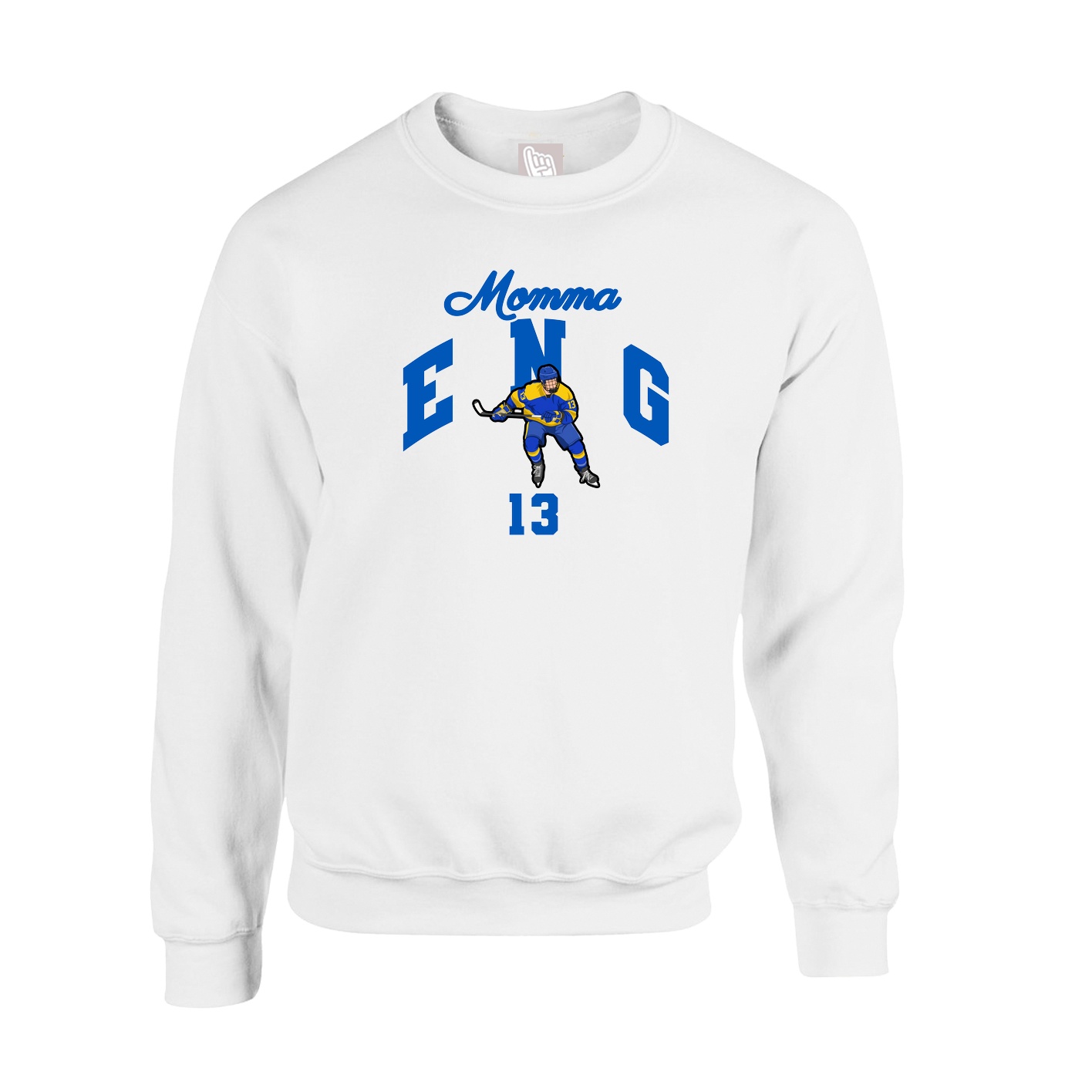 Fleece Crew — Mothers Day Arch in White