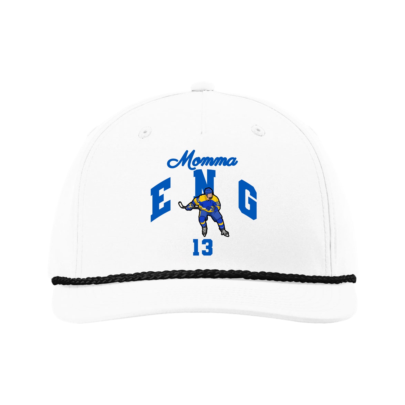 Five-Panel Classic Rope Cap — Mothers Day Arch in White
