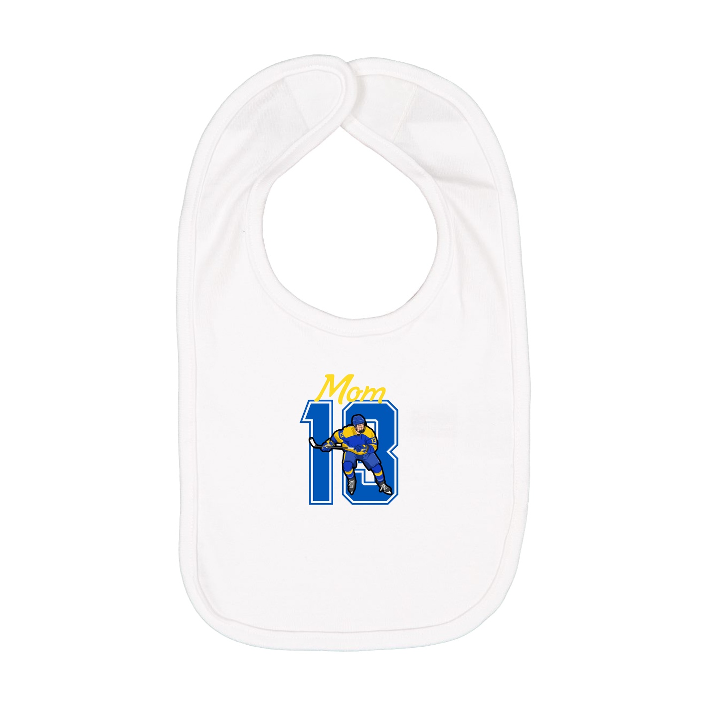 Infant Bib — Mothers Day Shirsey in White