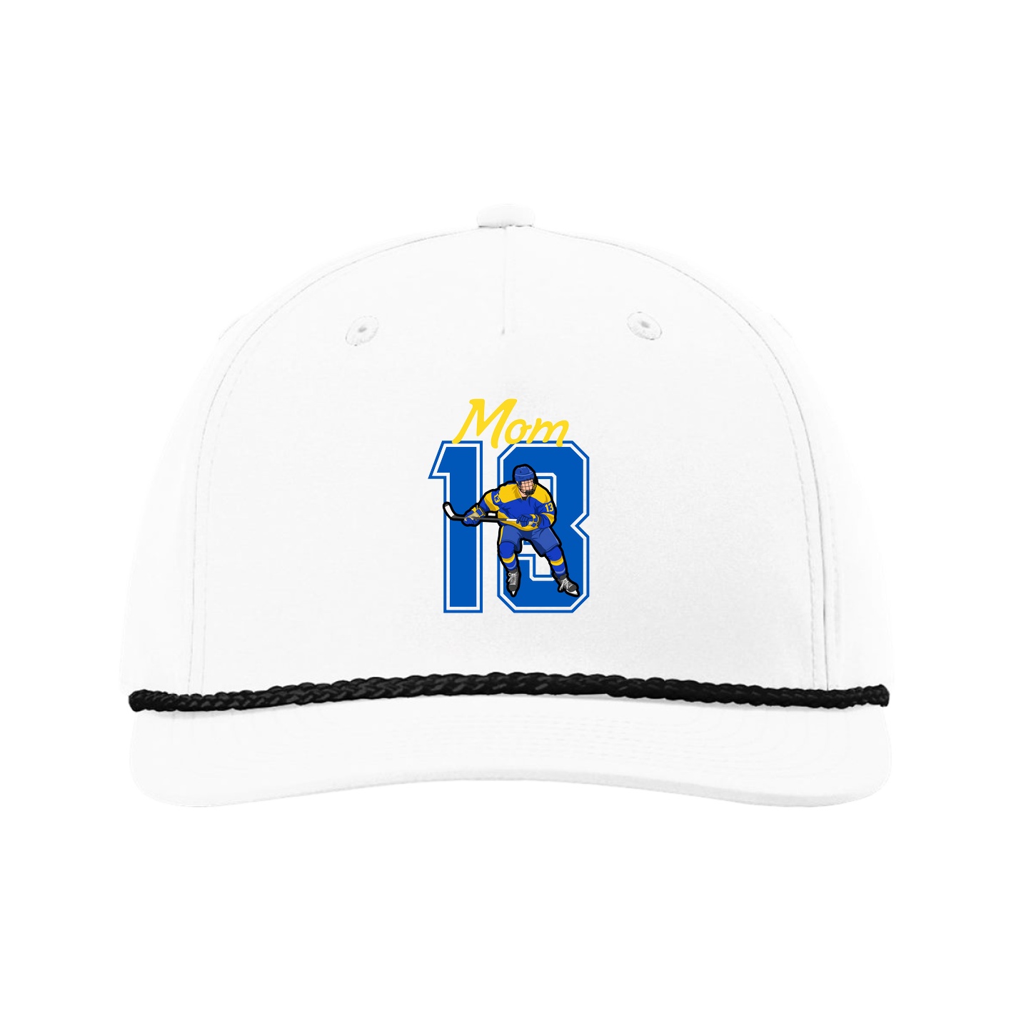 Five-Panel Classic Rope Cap — Mothers Day Shirsey in White