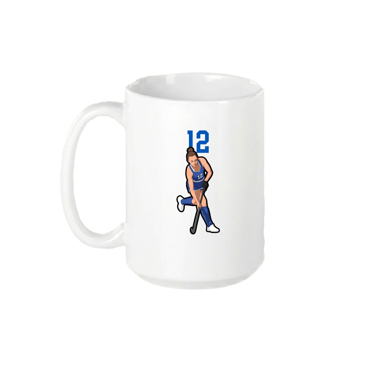 15oz Coffee Mug — Number Top in White