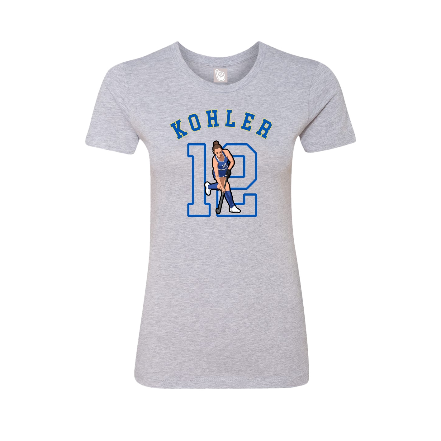 Fitted Women's Tee — Shirsey Arch in Grey