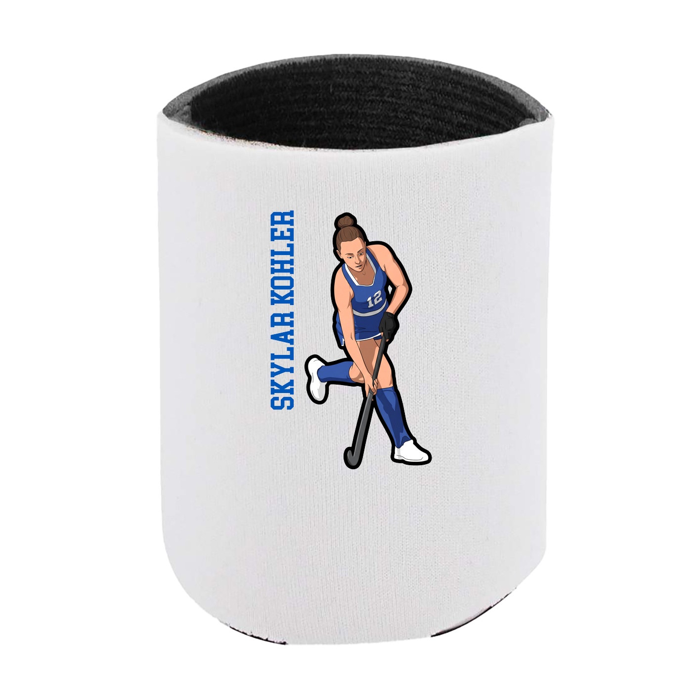 Can Holder — Name Vertical in White