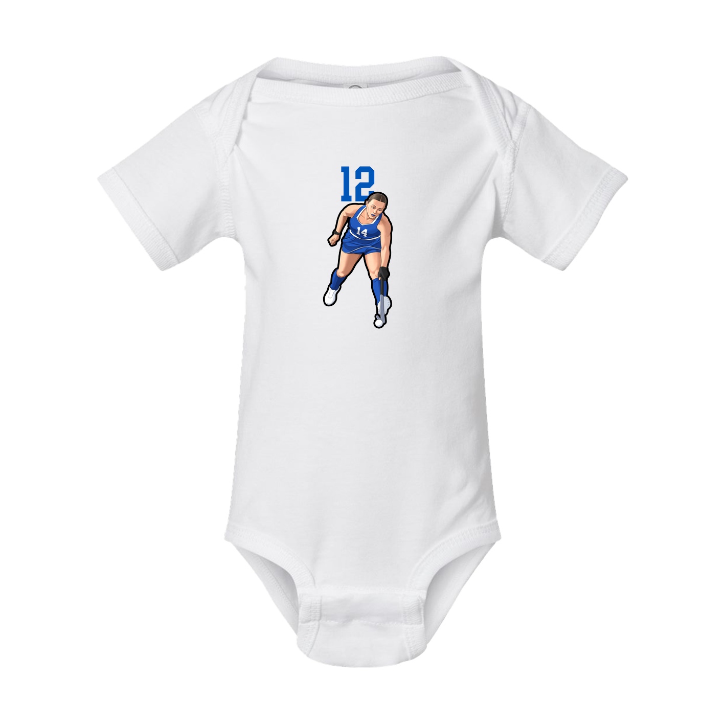 Baby Onesie — Number Top in White