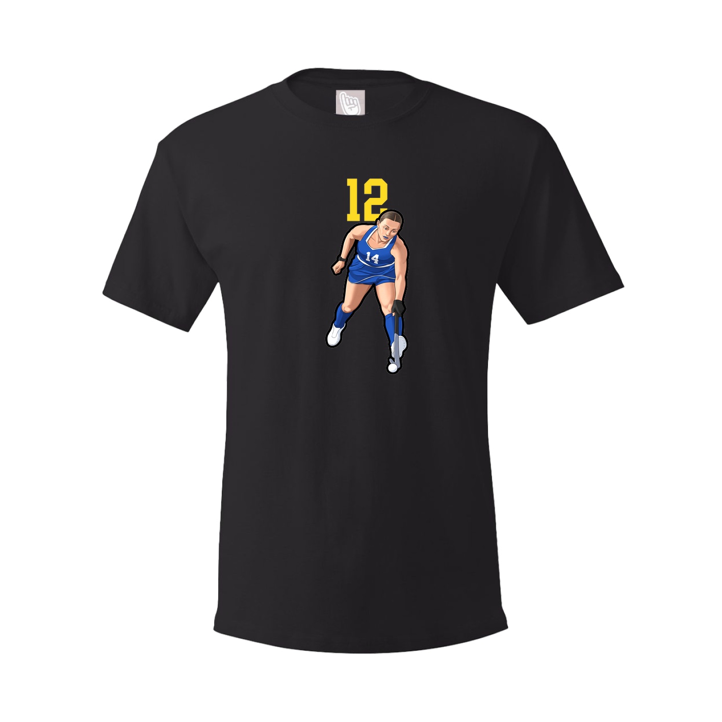 Youth Tee — Number Top in Black