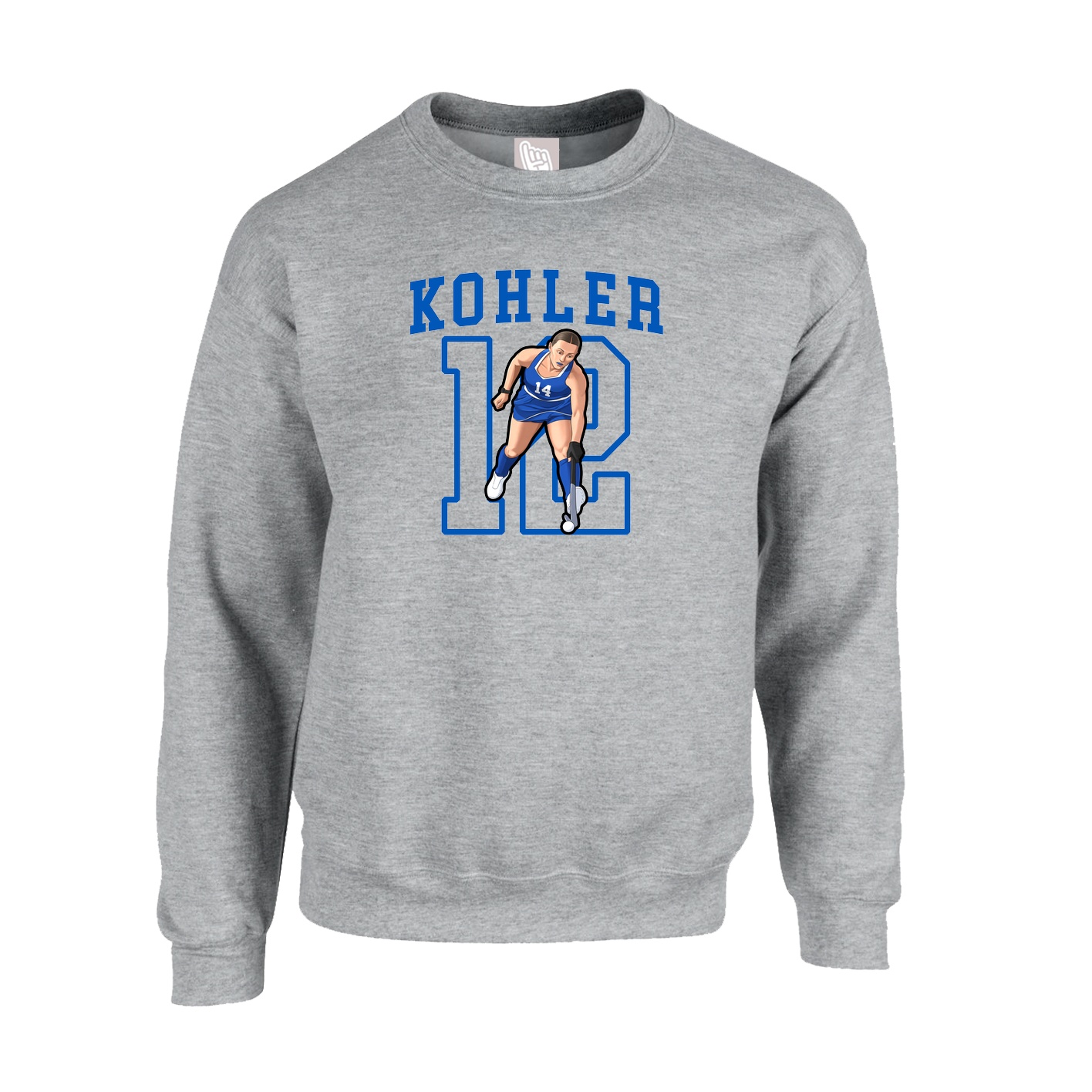 Fleece Crew — Shirsey in Grey