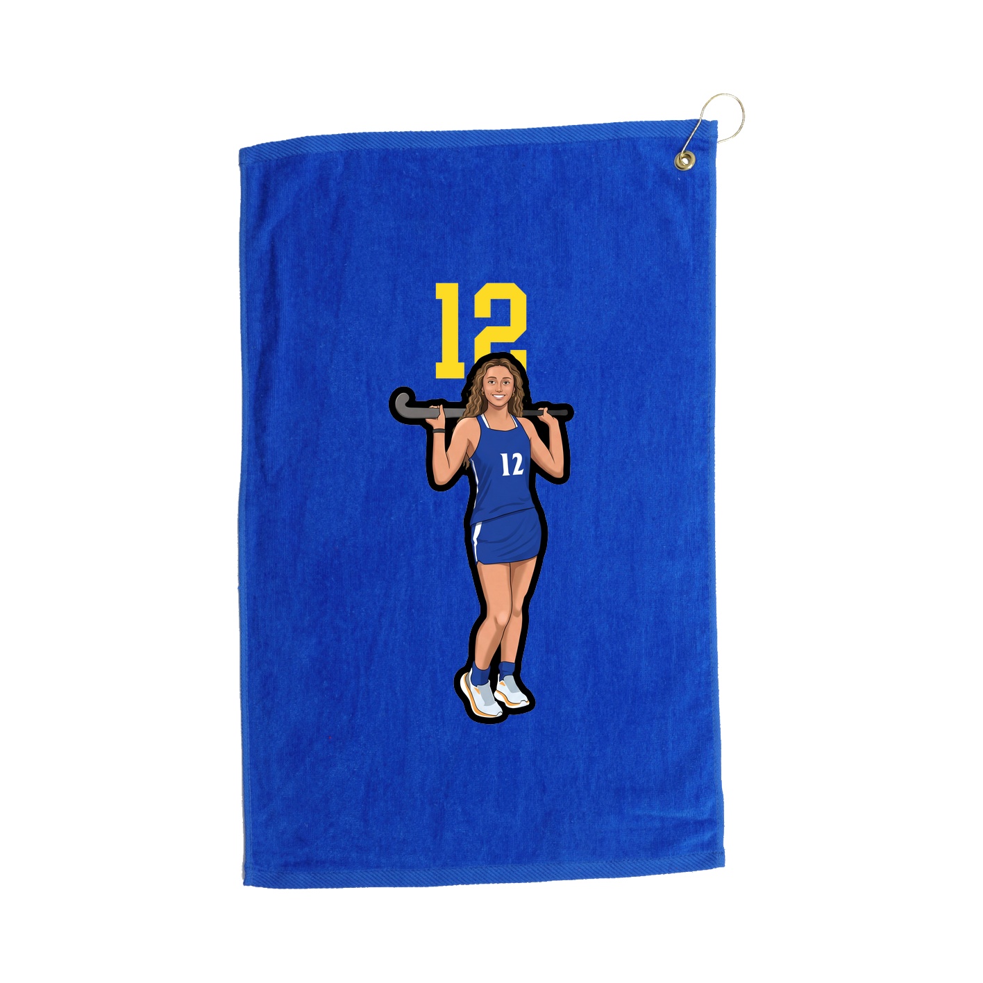 Golf Towel — Number Top in Royal