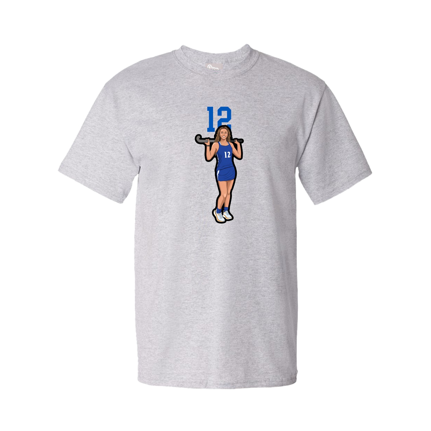 Youth Tee — Number Top in Grey