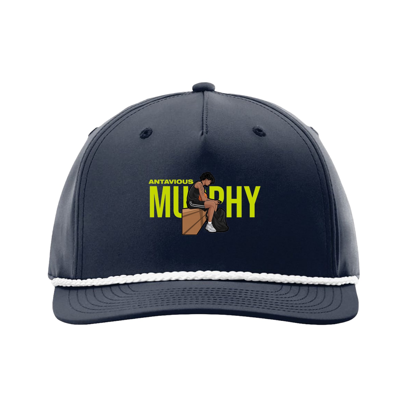 Five-Panel Classic Rope Cap — Player Name in Navy
