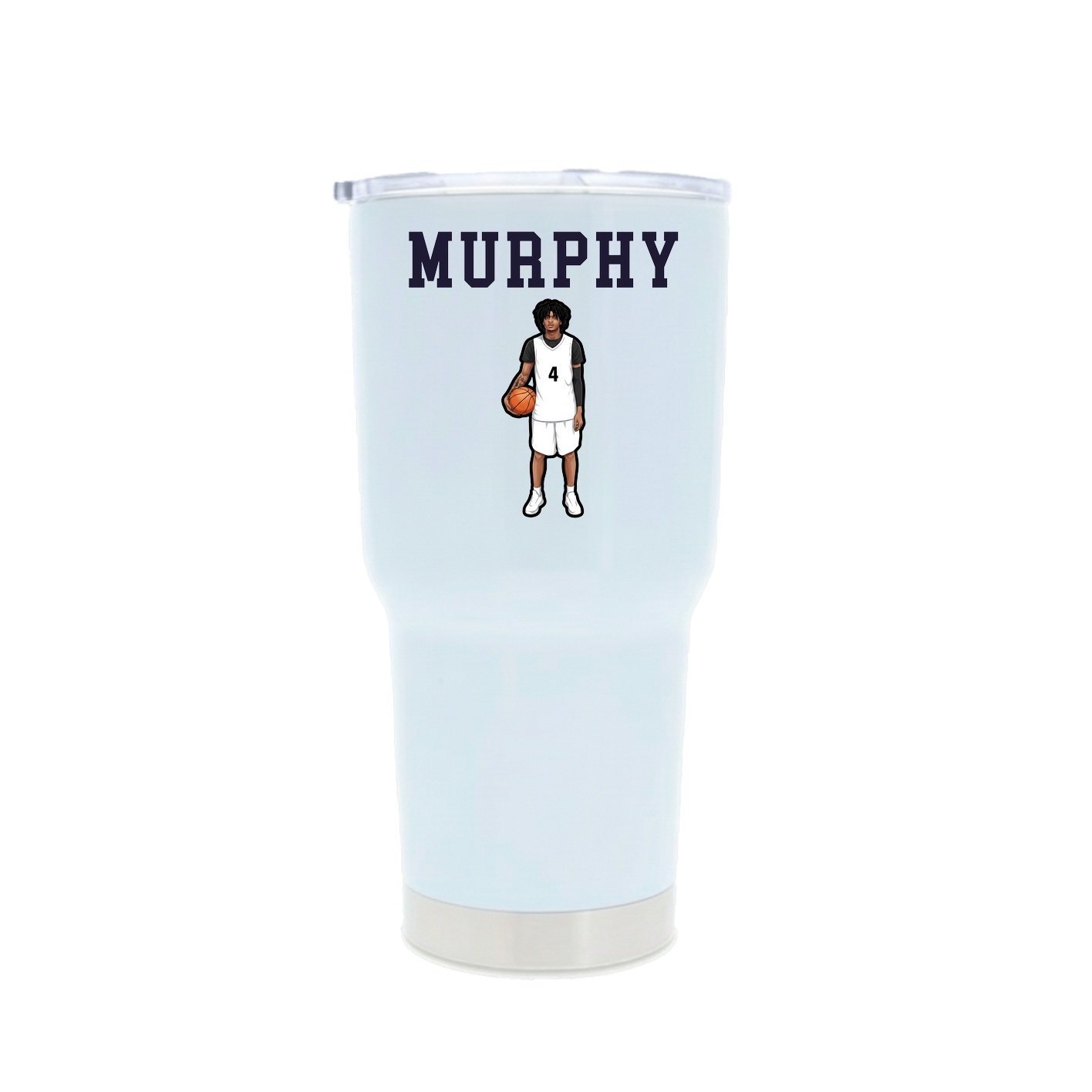 30oz Stainless Steel Tumbler — Shirsey in White