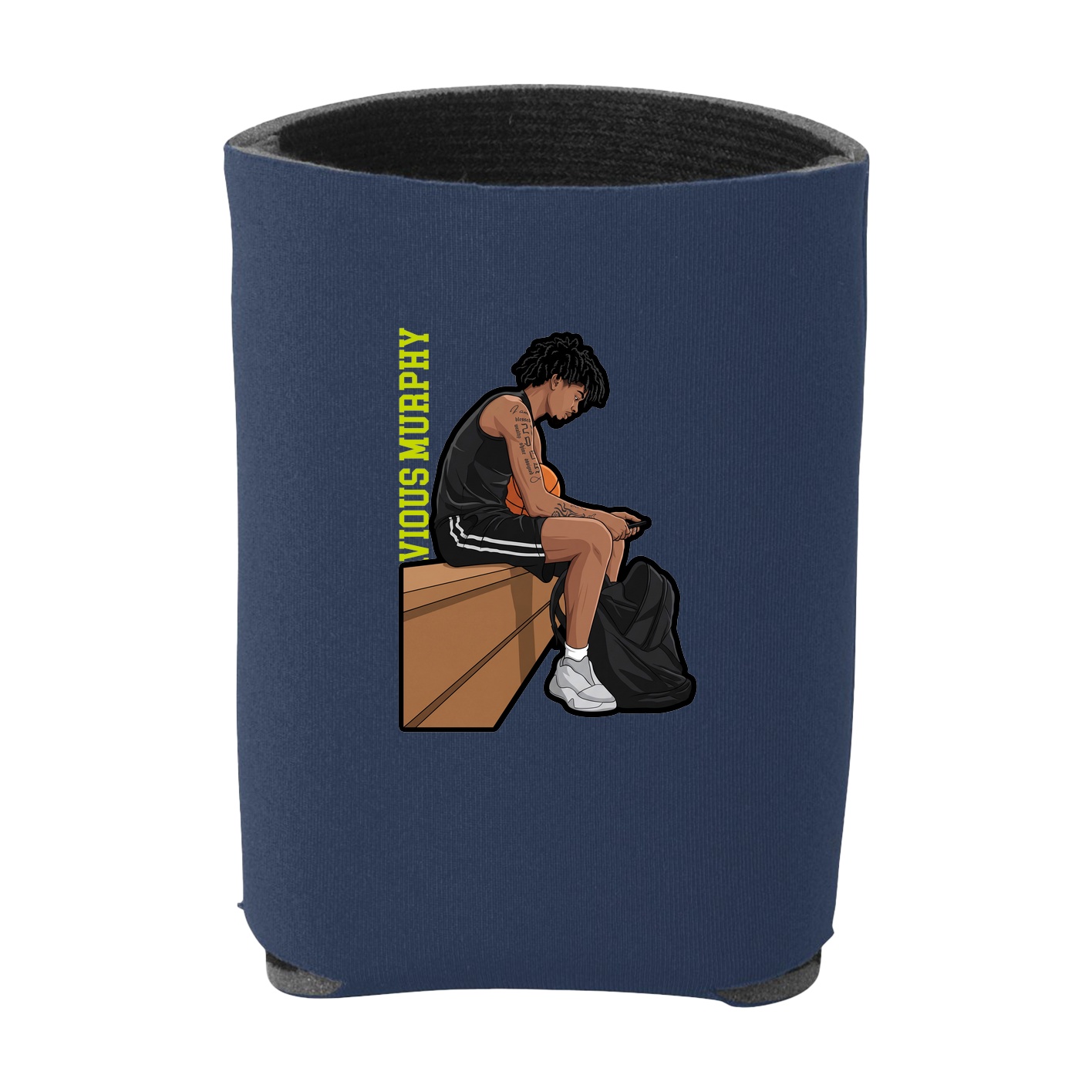 Can Holder — Name Vertical in Navy