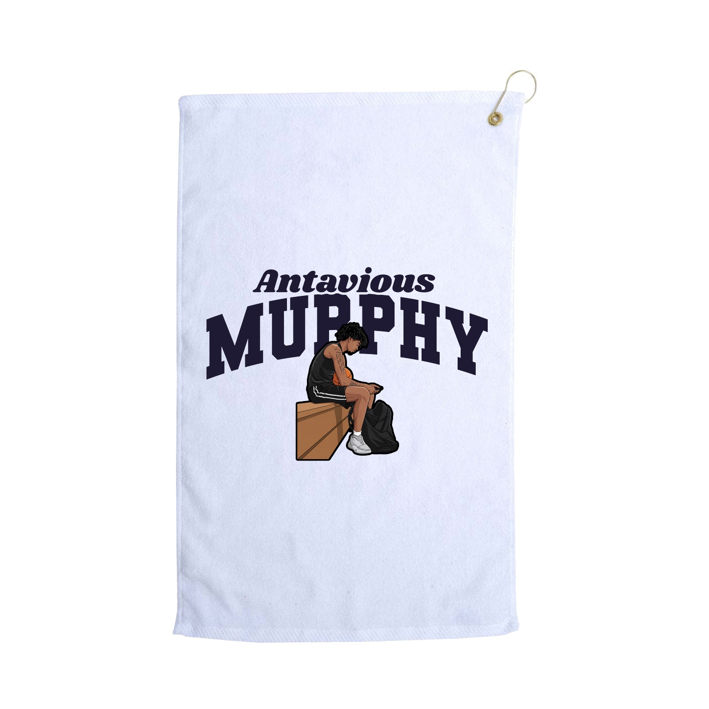 Golf Towel — Signature Arch in White