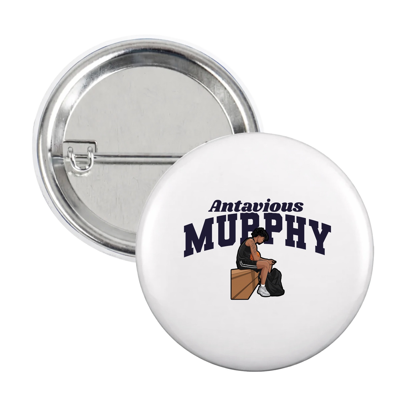Game Day Button — Signature Arch in White