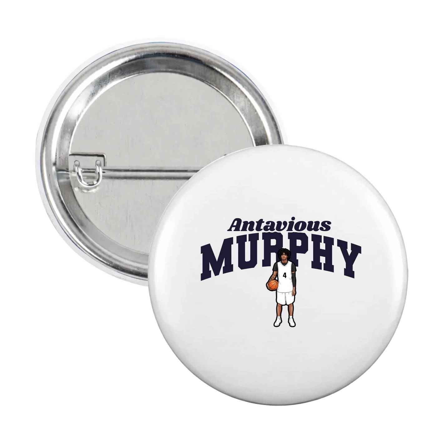 Game Day Button — Signature Arch in White