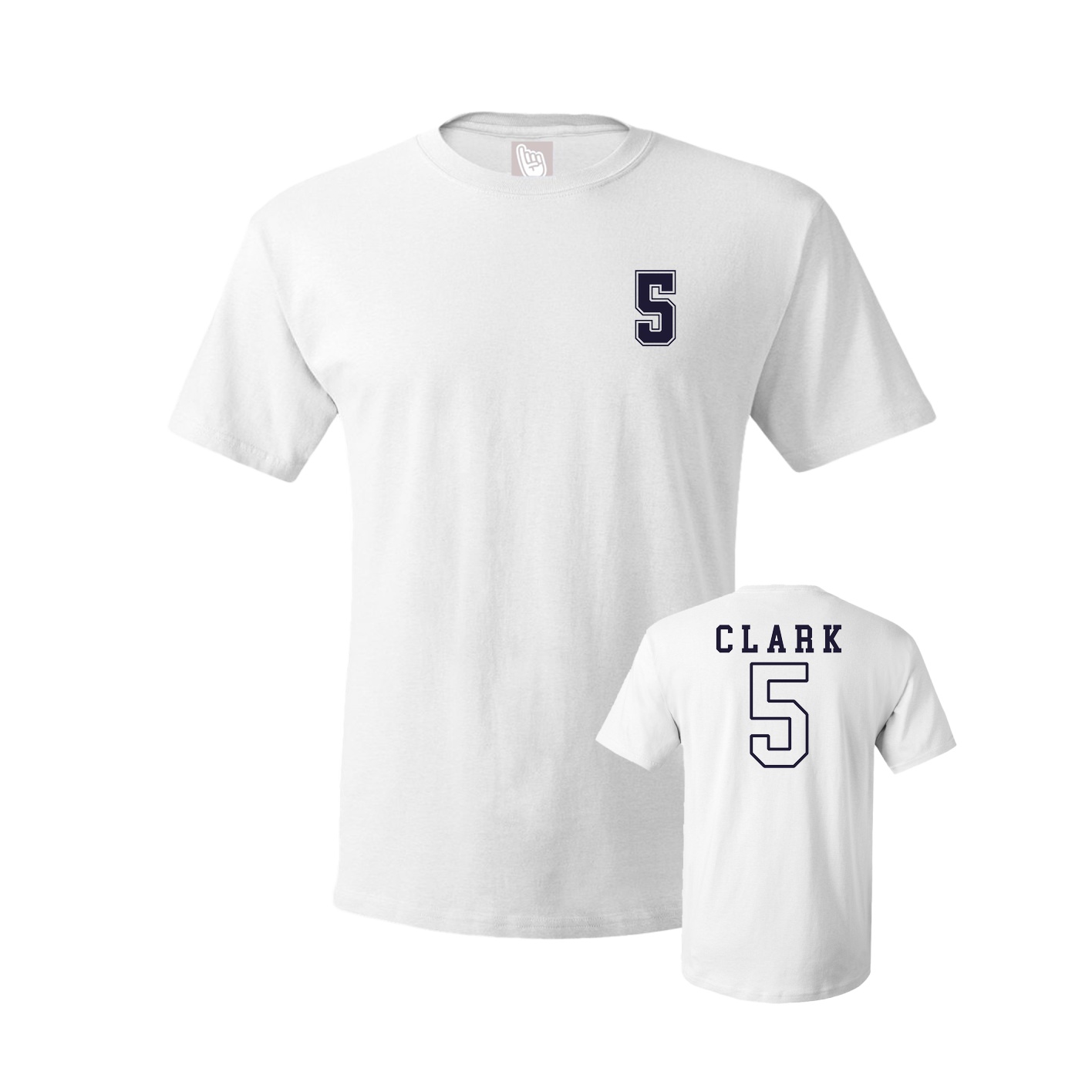 Youth Tee — Chest Back in White