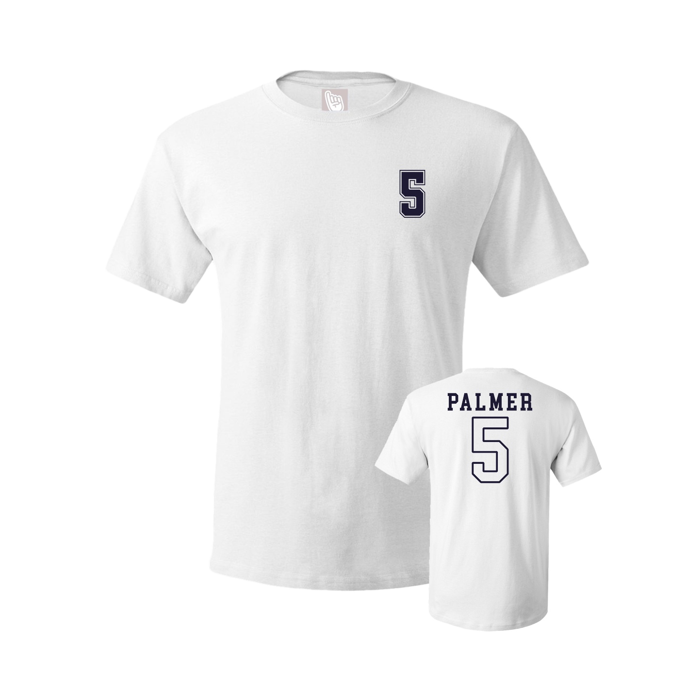Youth Tee — Chest Back in White