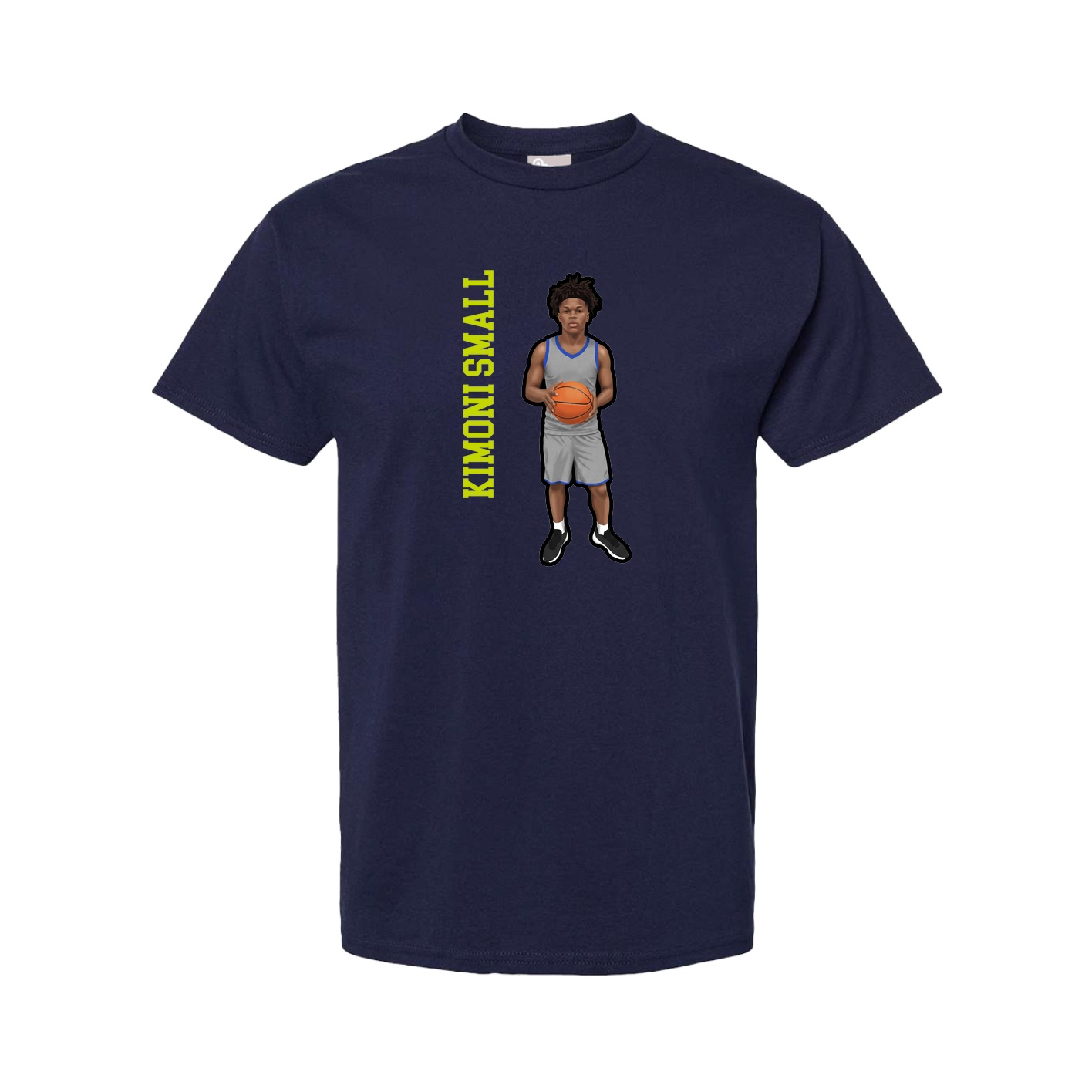 Tee — Name Vertical in Navy