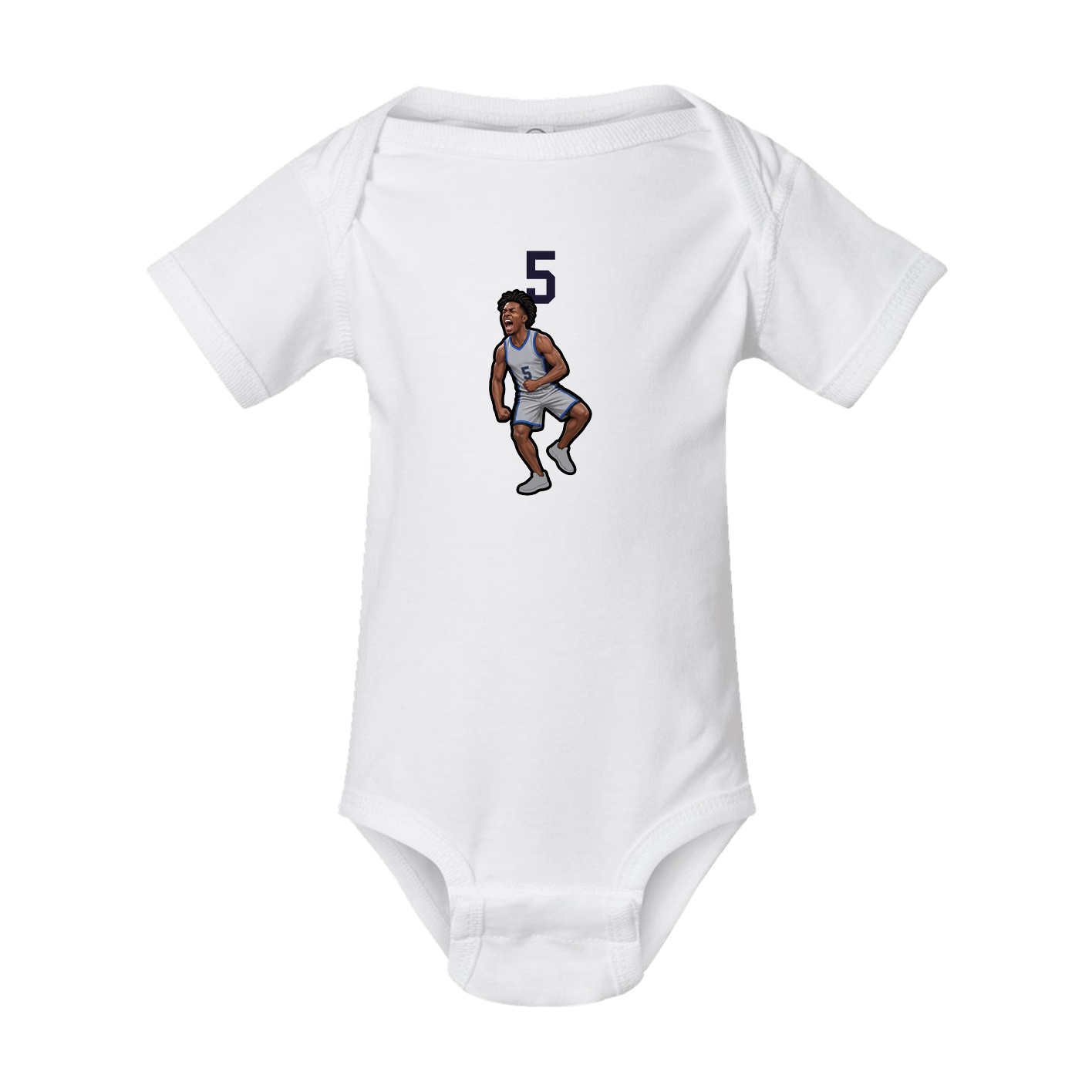Baby Onesie — Number Top in White