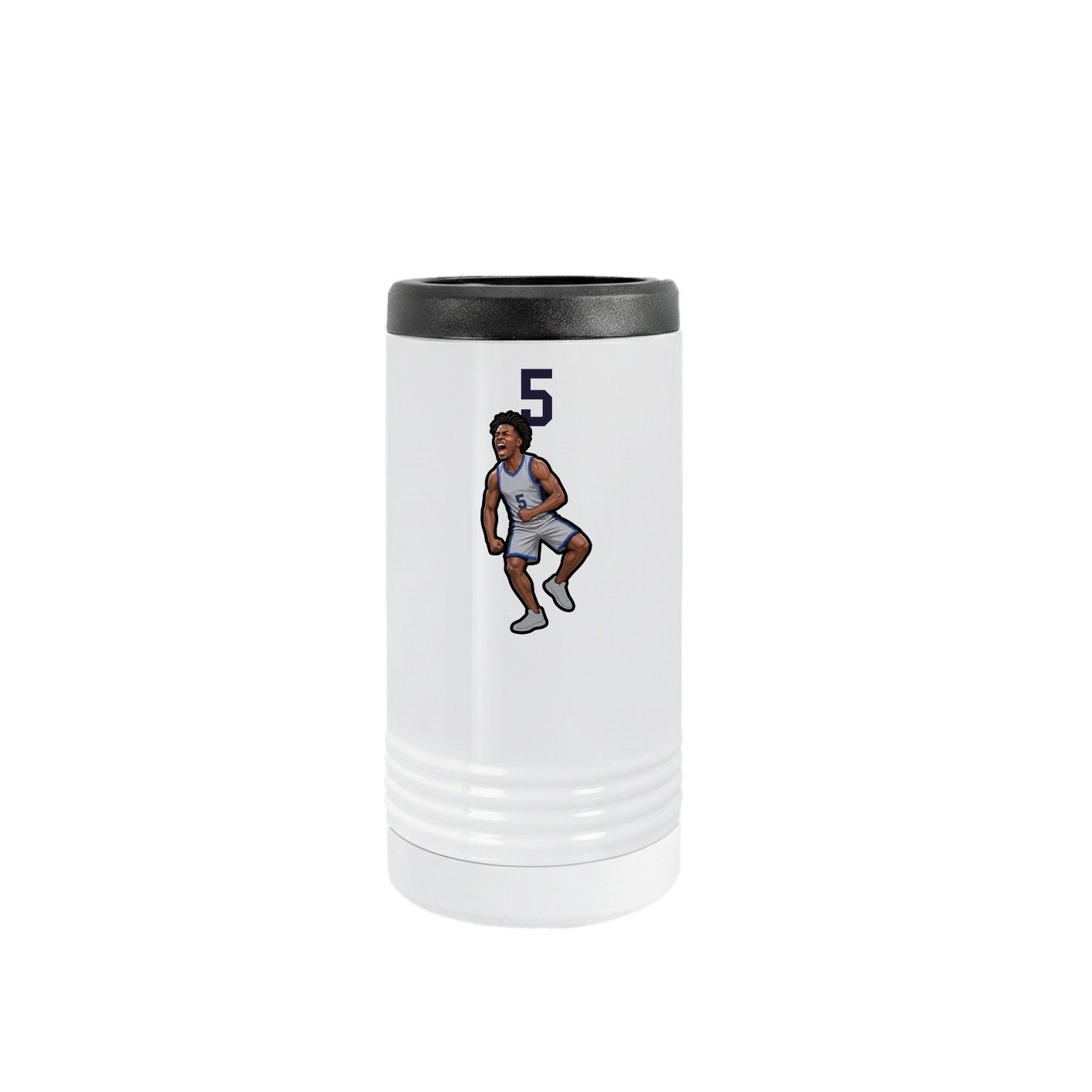 Slim Beverage Holder — Number Top in White