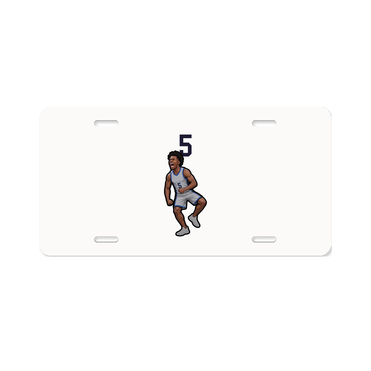 License Plate — Number Top in Classic