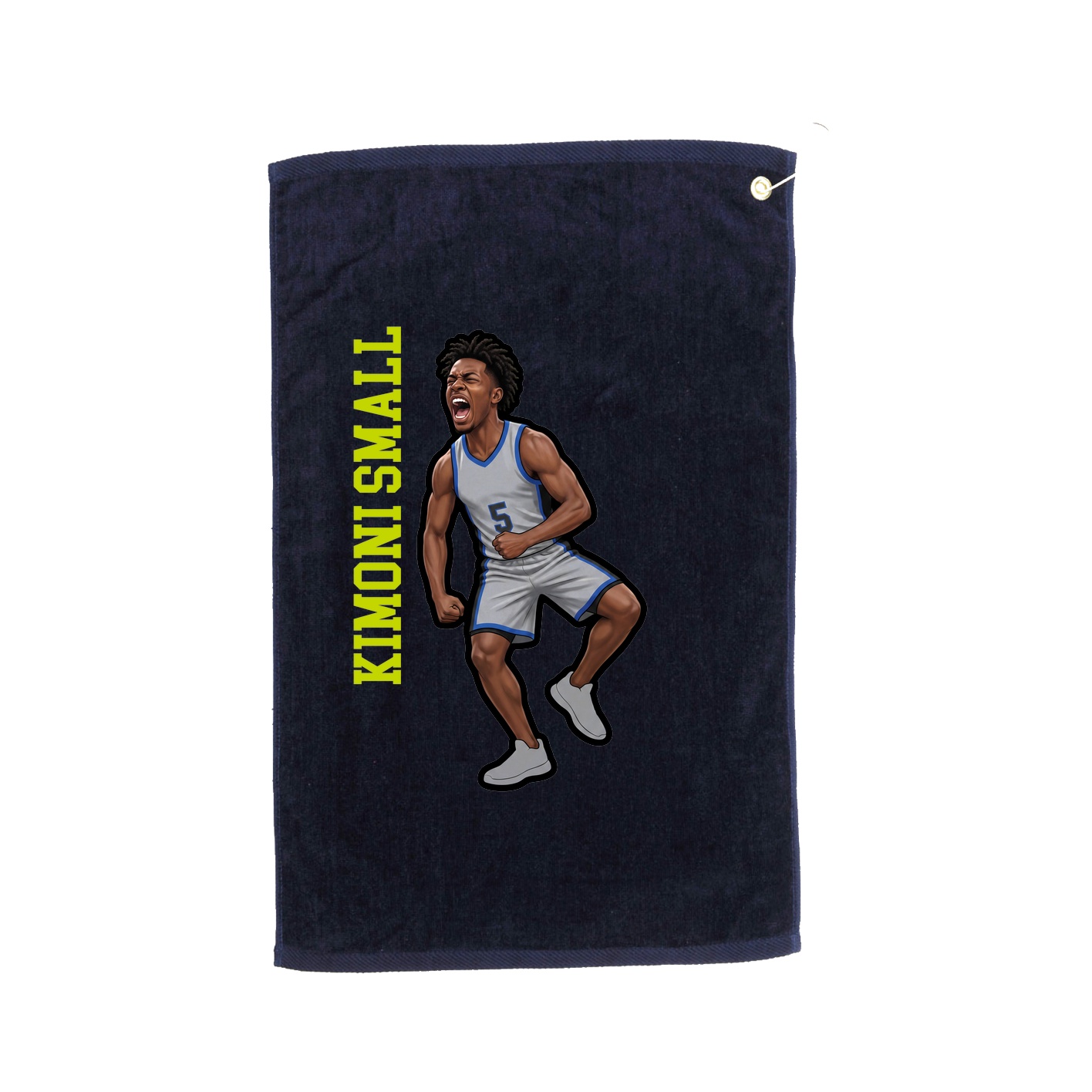 Golf Towel — Name Vertical in Navy