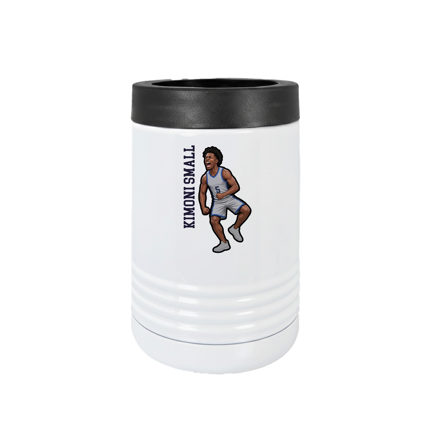 Beverage Holder — Name Vertical in White