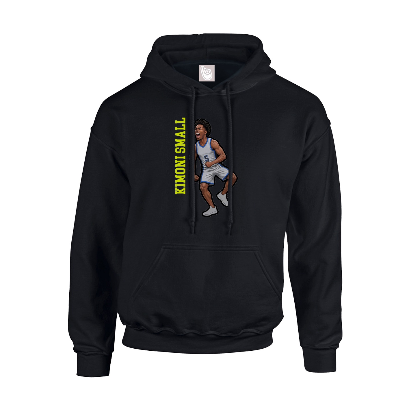 Hoodie — Name Vertical in Black