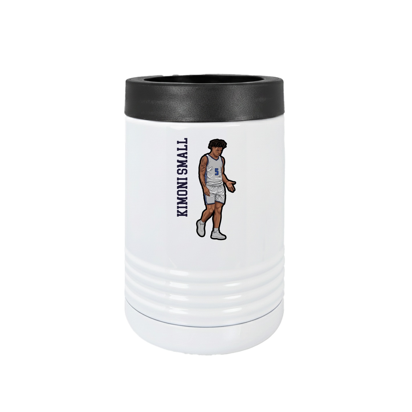 Beverage Holder — Name Vertical in White