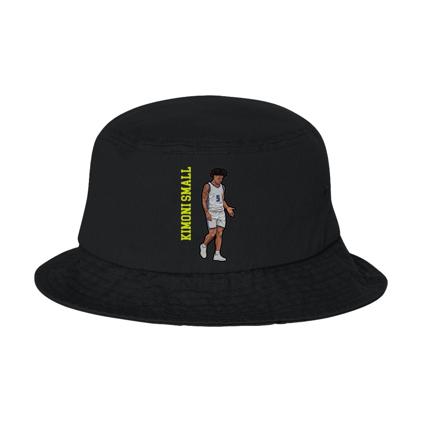 Bucket Cap — Name Vertical in Black
