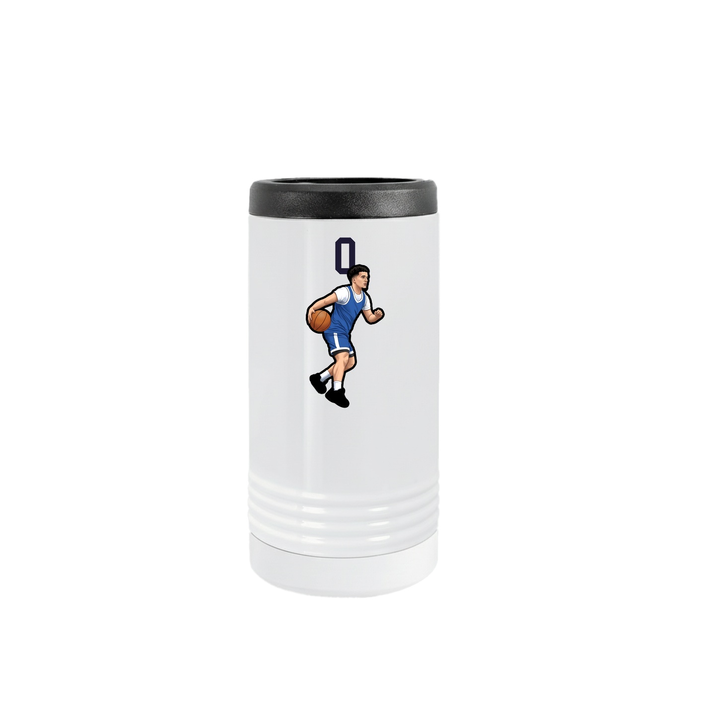 Slim Beverage Holder — Number Top in White