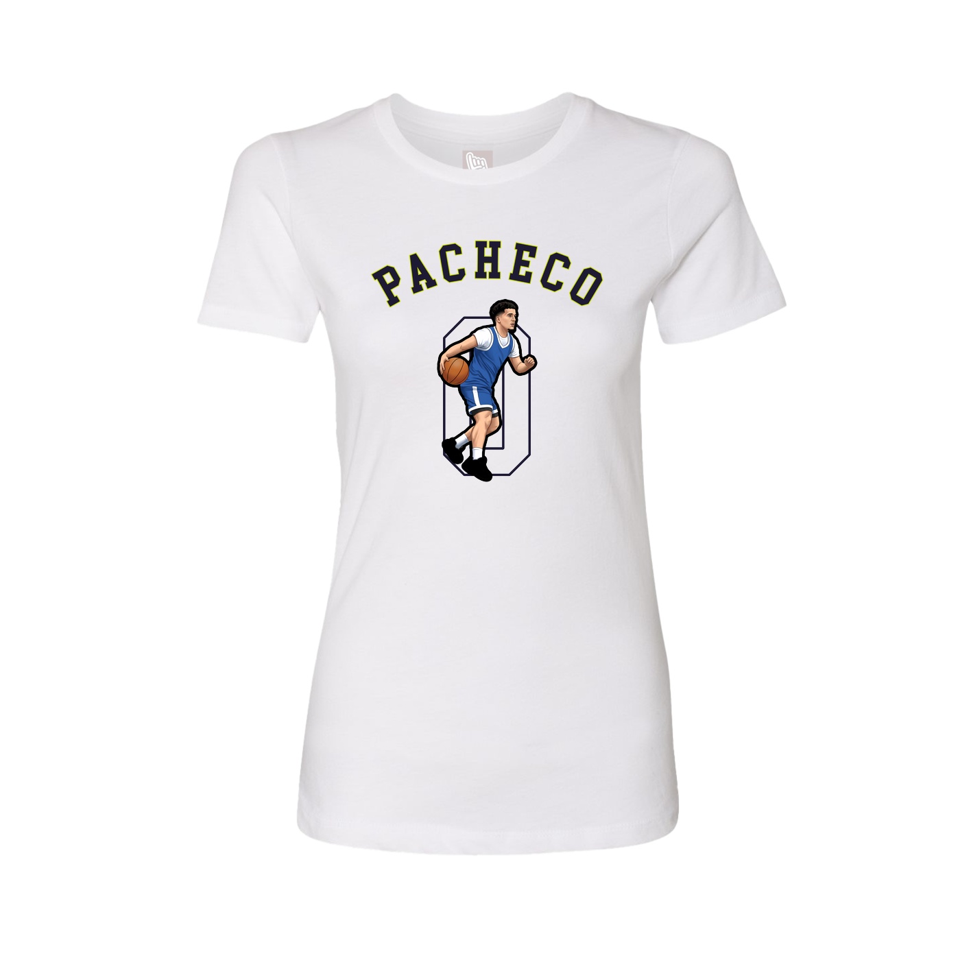 Fitted Women's Tee — Shirsey Arch in White