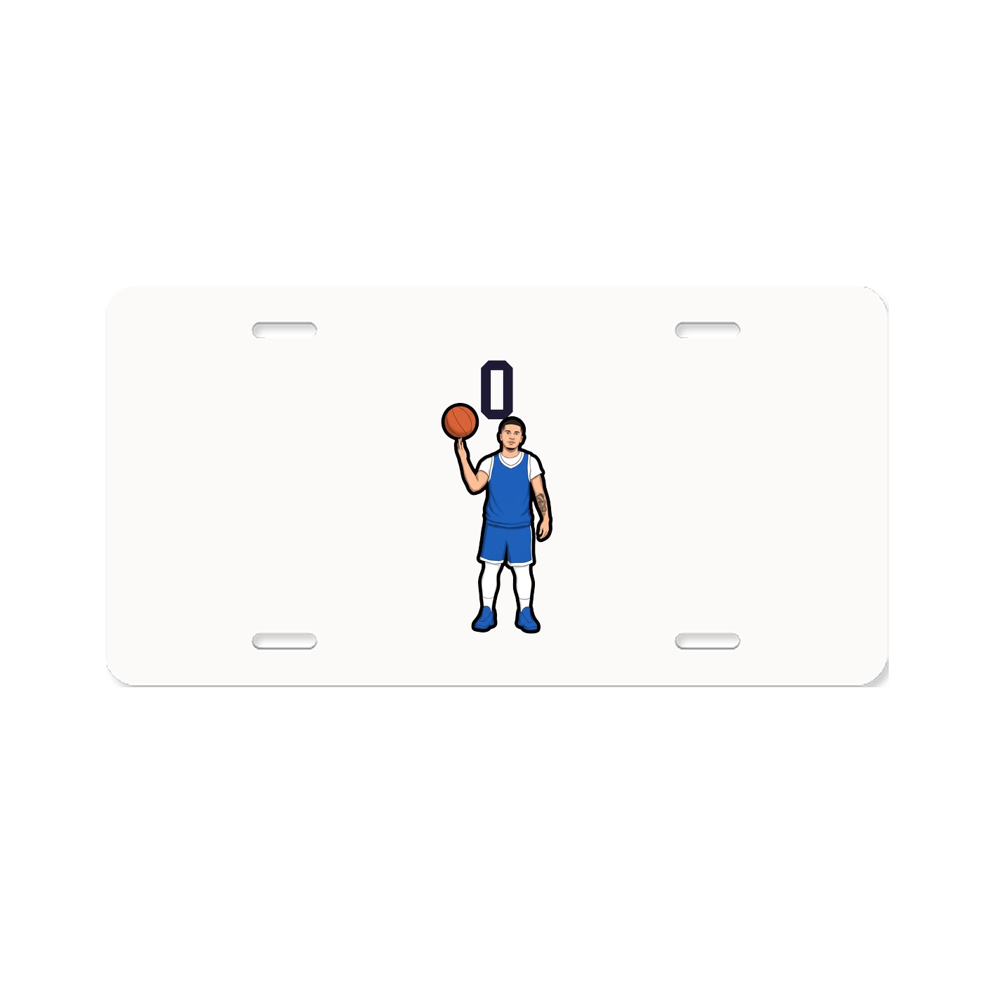 License Plate — Number Top in Classic